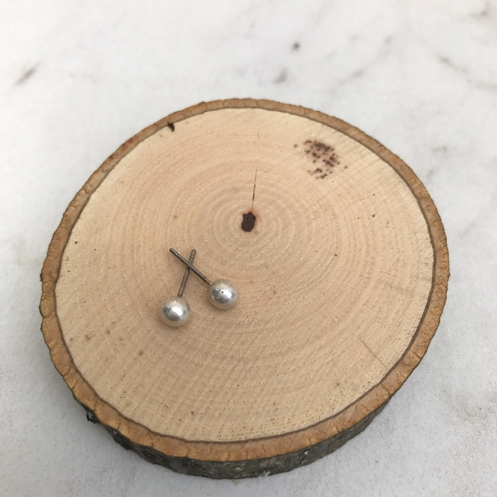 Bead Ball Stud Earrings